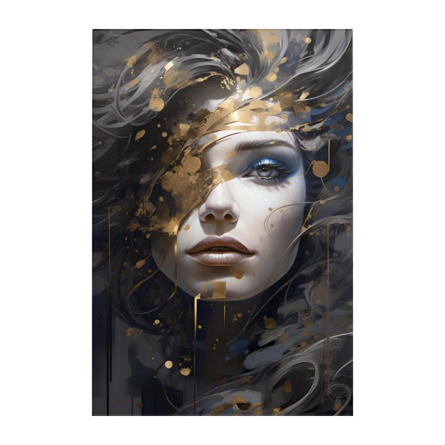 Golden Aura Acrylic Print (Front)