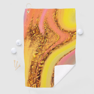 Golden Aurora Golf Towel