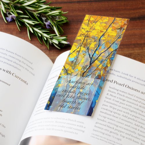 Golden Autumn Bookmarks