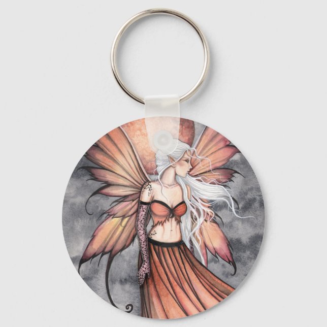 Golden Autumn Fairy Keychain (Front)