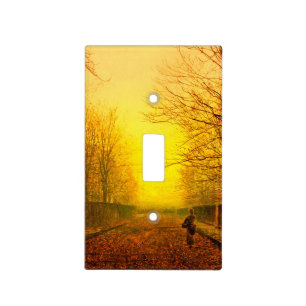 Golden Autumn John Atkinson Grimshaw Light Switch Cover