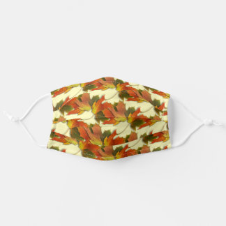 Golden Autumn Leaves Adult Cloth Face Mask