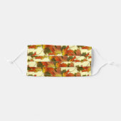 Golden Autumn Leaves Adult Cloth Face Mask (Front, Folded)