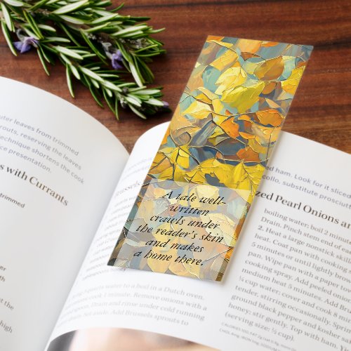 Golden Autumn Leaves Bookmarks
