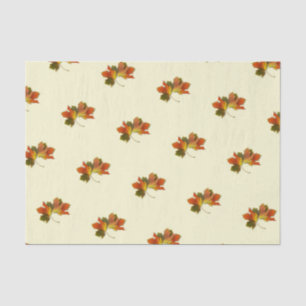Golden Autumn Leaves Tissue Paper