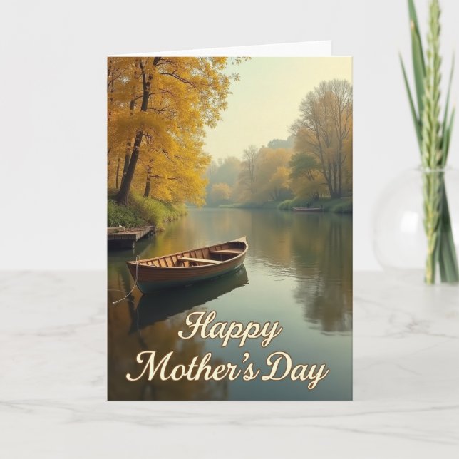 Golden Autumn Mothers Day Card (Front)