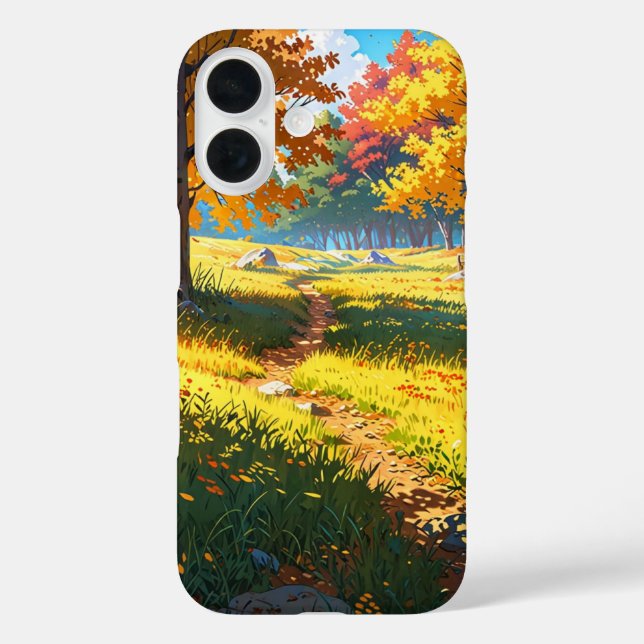 Golden Autumn Path Case-Mate iPhone Case (Back)