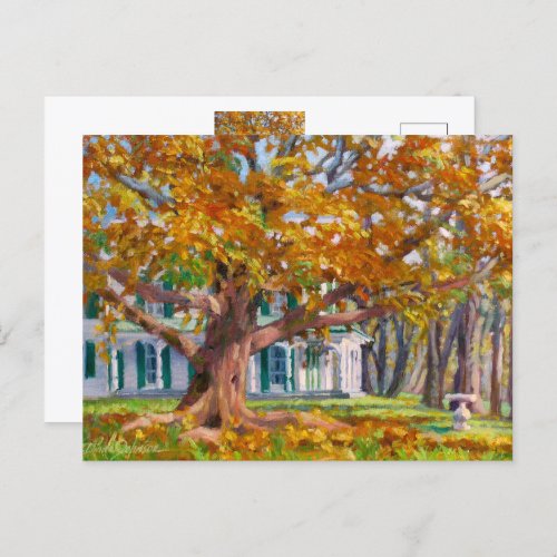 Golden Autumn Postcard
