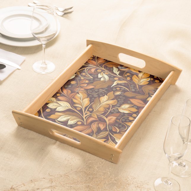 Golden Autumn Serving Tray (Front)