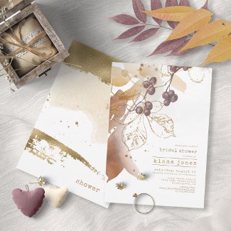 Golden Autumn Wedding Bridal Shower ID655