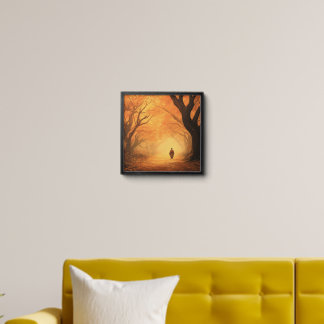 Golden Autumn Zen Path Peel And Stick Photo Tile