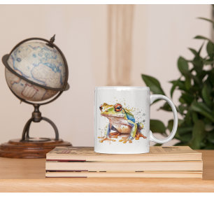 Golden Azure Tree Frog Coffee Mug