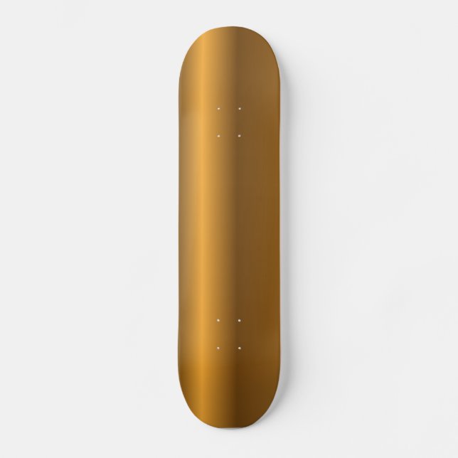 Golden background skateboard deck (Front)