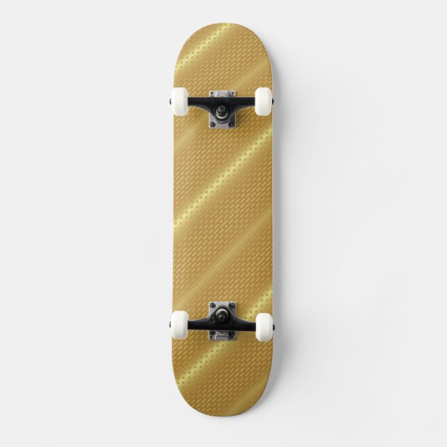 Golden background skateboard deck (Front)