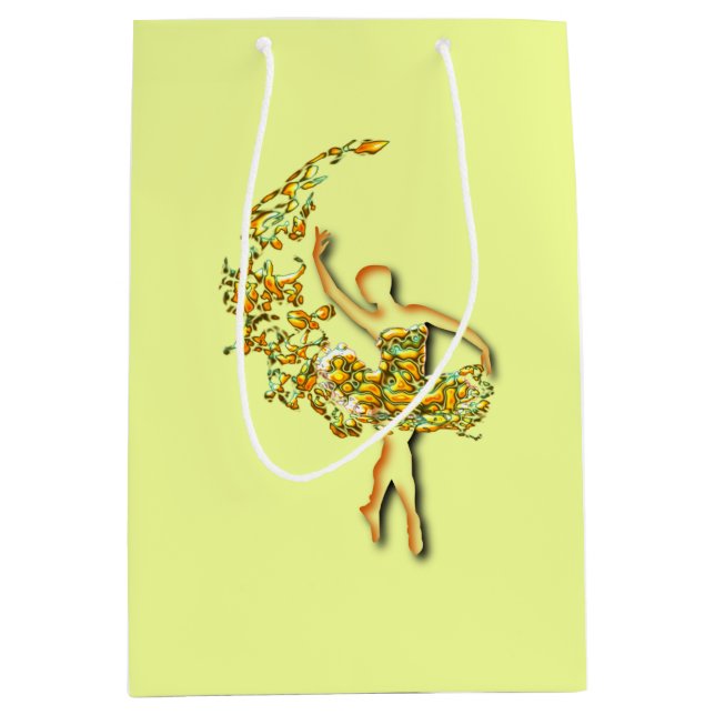 Golden Ballerina Gift Bag (Front)