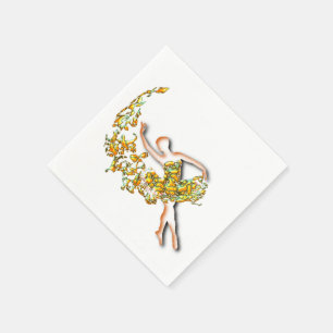 Golden Ballerina Napkins