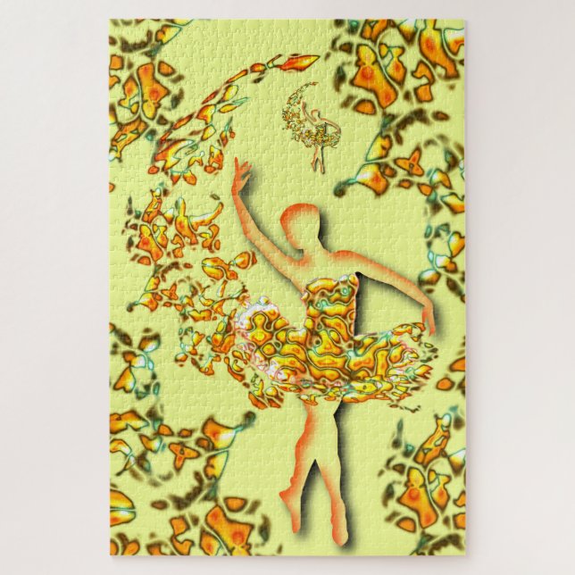 Golden Ballerina Puzzle (Vertical)