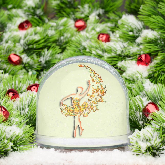 Golden Ballerina Snow Globe (Christmas)