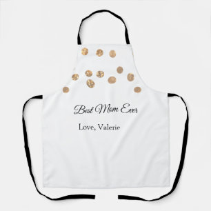 Golden balls glitter best mom ever add name mother apron