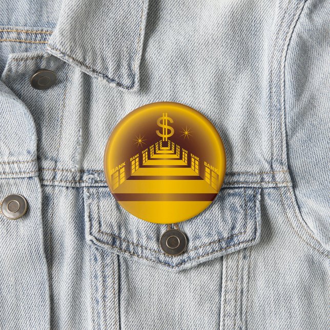 Golden Bank Corridor Glowing Dollar Finance  Button (Creator Uploaded)