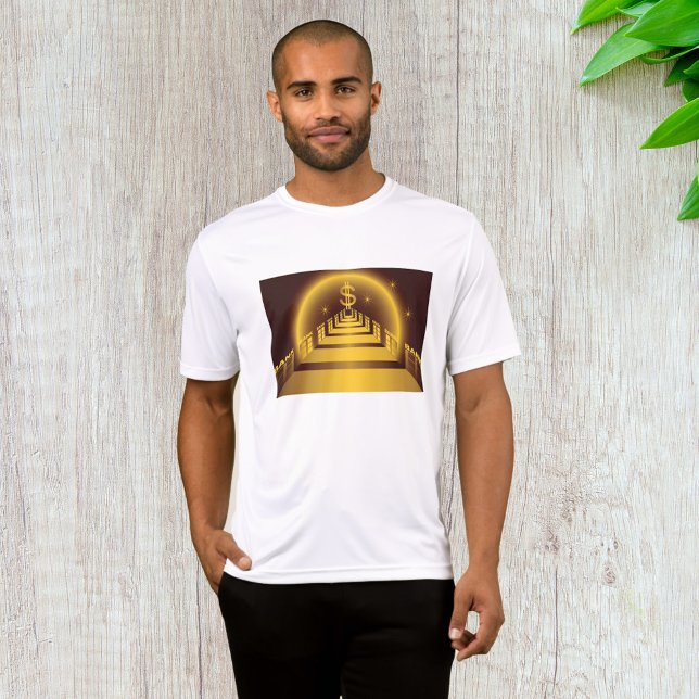 Golden Bank Corridor Glowing Dollar Finance  T-Shirt (Creator Uploaded)