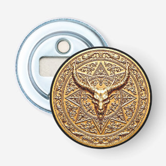 Golden Baphomet Sigil Bottle Opener