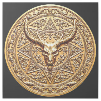 Golden Baphomet Sigil Gallery Wrap