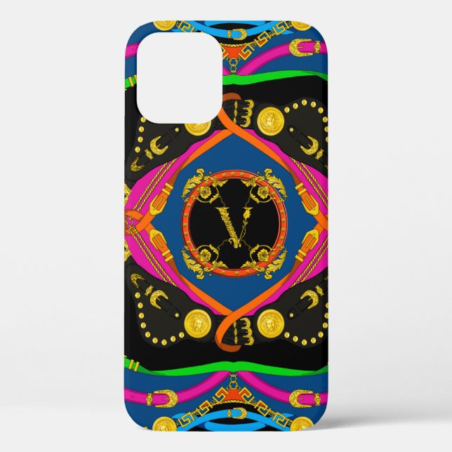 golden baroque, chain and belt pattern Case-Mate iPhone case (Back)