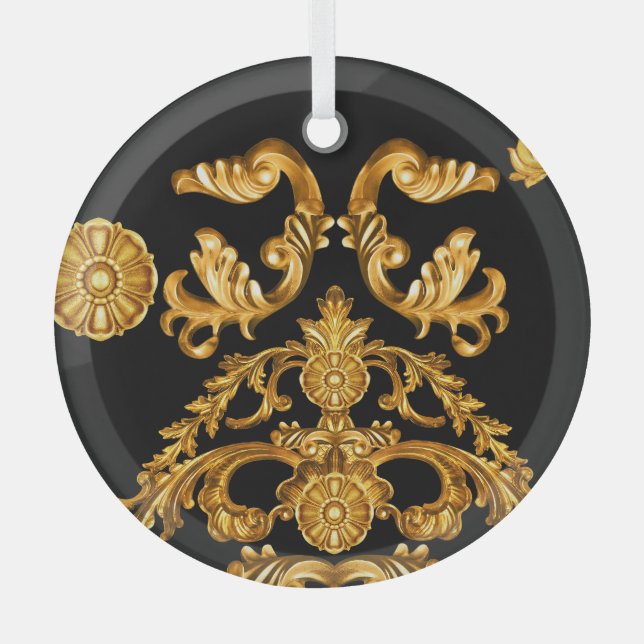 Golden Baroque, Ornamental Elements. Glass Ornament (Front)