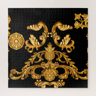 Golden Baroque, Ornamental Elements. Jigsaw Puzzle