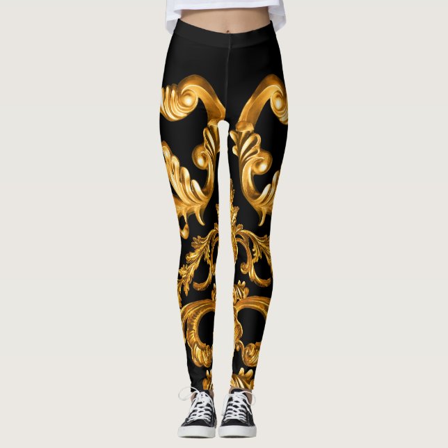 Golden Baroque, Ornamental Elements. Leggings (Front)