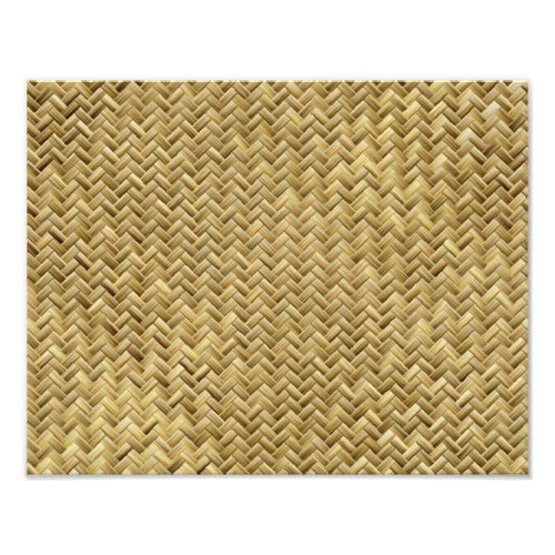 Golden Basket weave Pattern Photo Print