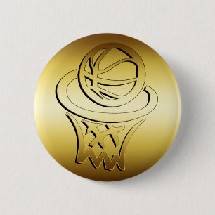 GOLDEN BASKETBALL HOOP BUTTON