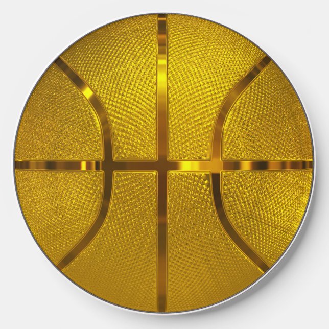 Golden Basketball    Wireless Charger (Front)