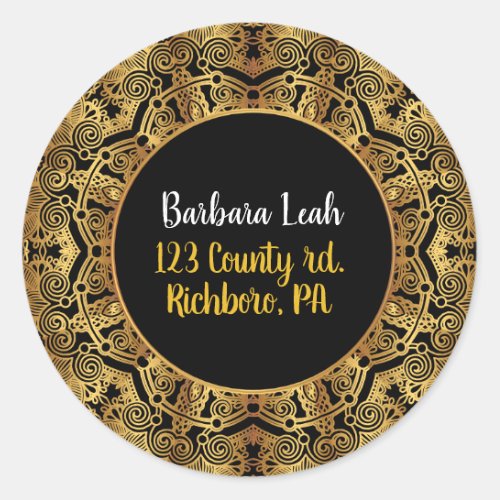 GOLDEN Bat Mitzvah Sticker Seal