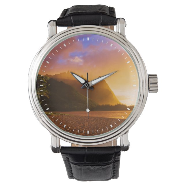 Golden beach sunset, Hawaii Watch (Front)