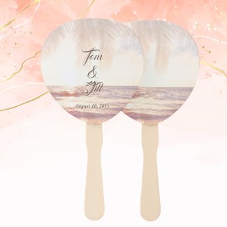 Golden Beach Watercolor Wedding