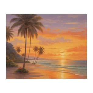 Golden Beach -Wood Wall Art