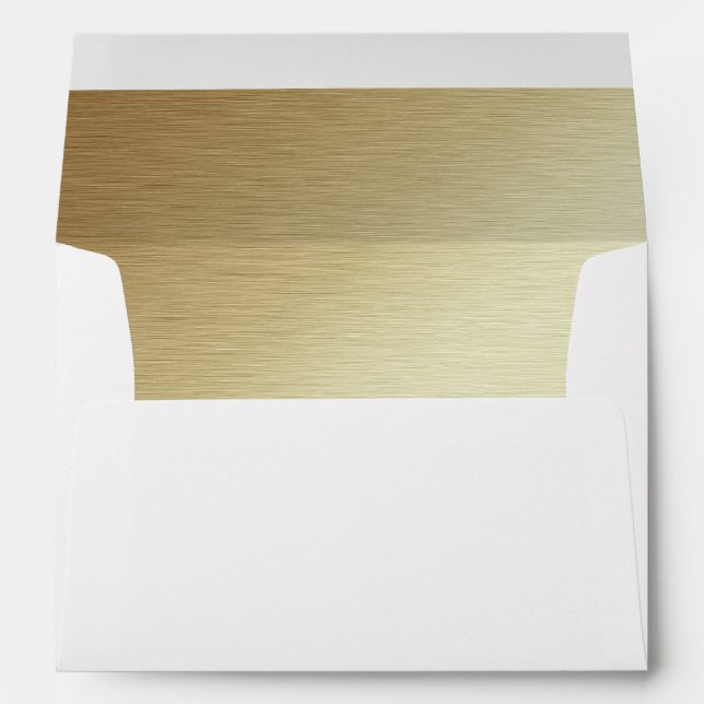 Golden Beaches Tropical Christmas Card Envelope (Back (Bottom))
