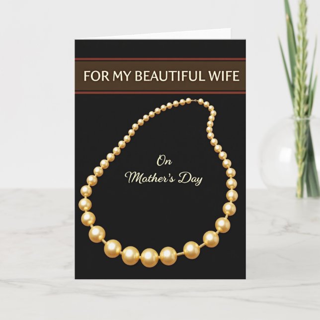 Golden Bead Mothers Day Card (Front)