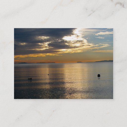 Customizable Golden Beams Business Card