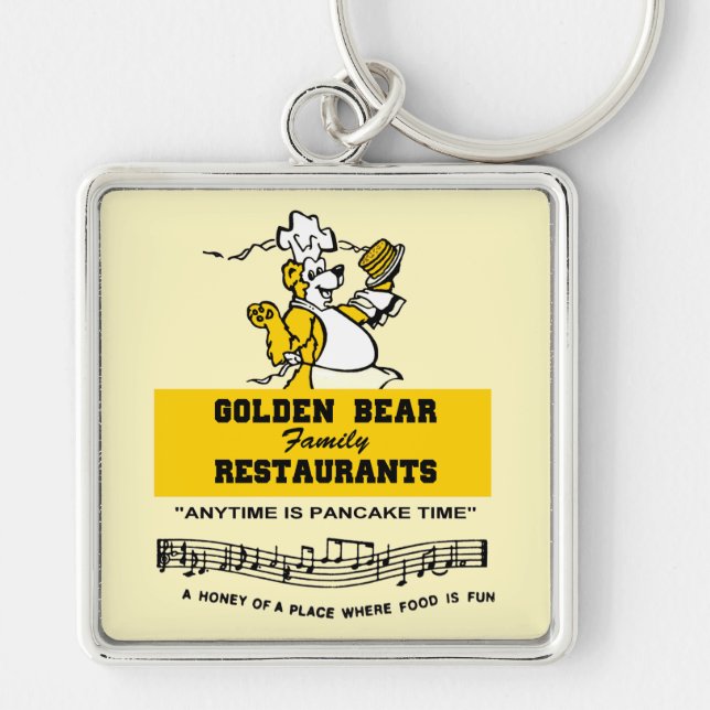 Golden Bear Restaurants of Illinois Keychain (Front)