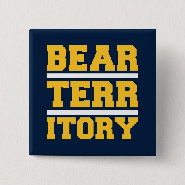 Golden Bear Territory Button (Front)