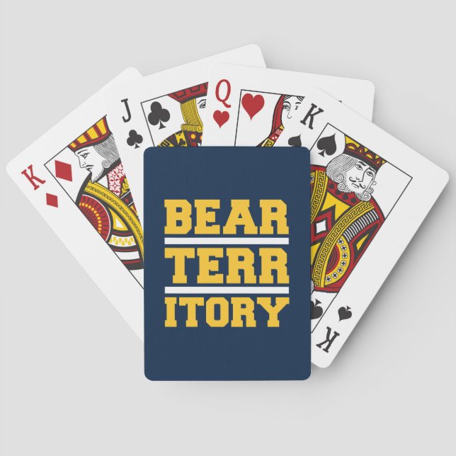 Golden Bear Territory Poker Cards (Back)