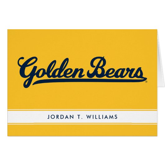 Golden Bears Blue Script (Front Horizontal)