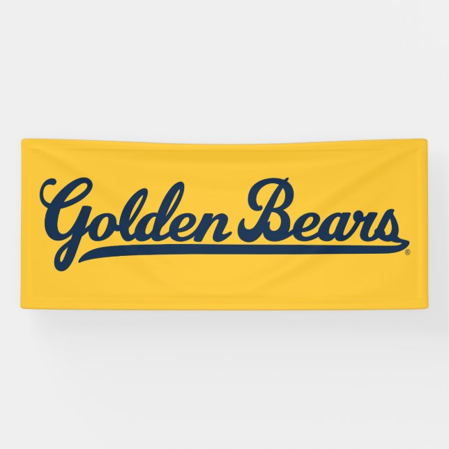 Golden Bears Blue Script Banner (Horizontal)