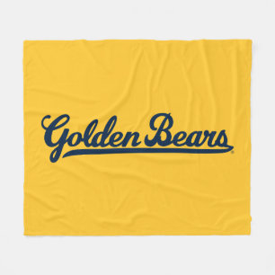 Golden Bears Blue Script Fleece Blanket