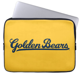 Golden Bears Blue Script Laptop Sleeve