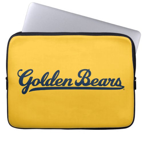 Golden Bears Blue Script Laptop Sleeve
