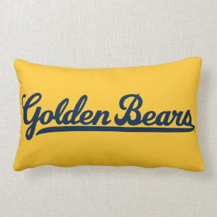 Golden Bears Blue Script Lumbar Pillow